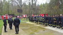 Ćwiczenia strażackie na terenie  Leśnictwa Stawiszyn
