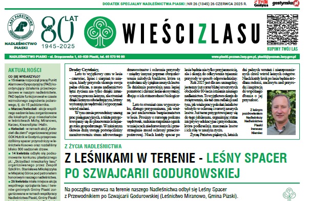 Zdjęcie&#x20;przedstawia&#x20;fragment&#x20;czerwcowego&#x20;numeru&#x20;&#x22;Wieści&#x20;z&#x20;lasu&#x22;&#x2e;